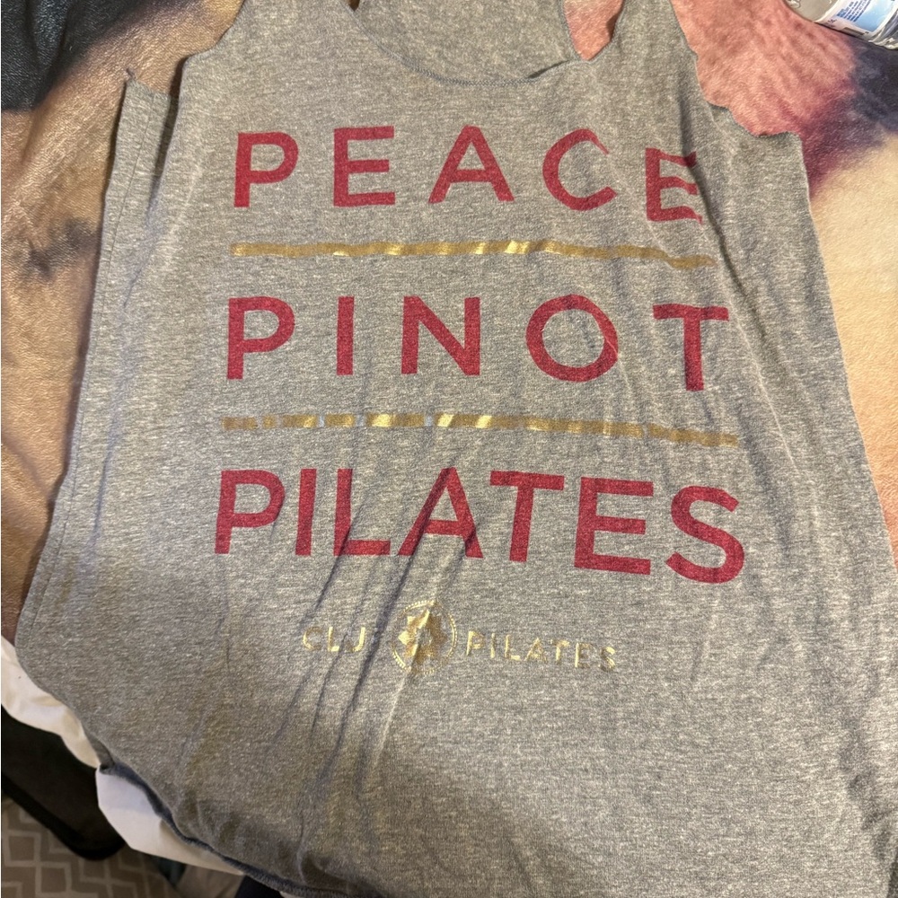 Club Pilates Gray Tank Top